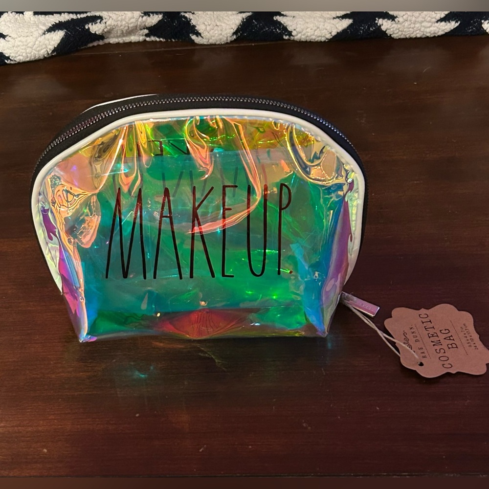 Rae Dunn MAKEUP Small Iridescent Comsetic Bag